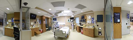 ICU panoramic photo